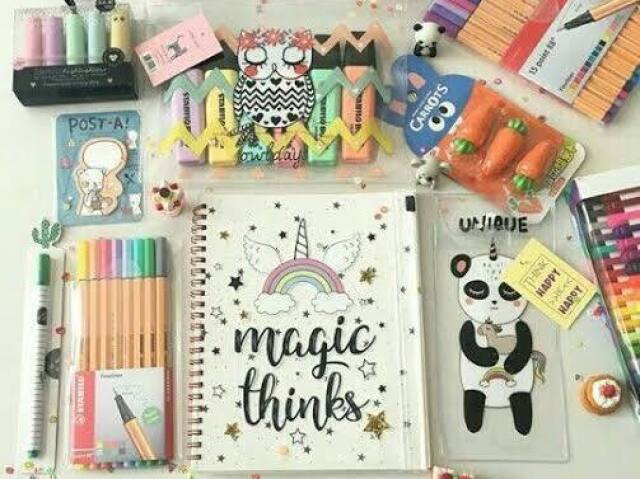 Que material escolar combina com você🌼?