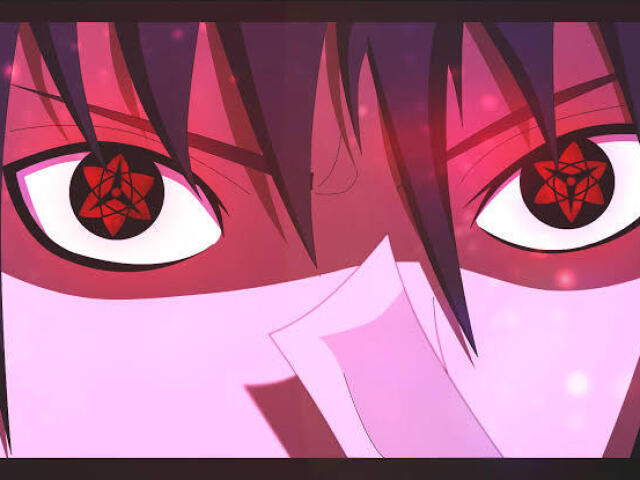 Mangekyou sharingan modelo Sasuke.