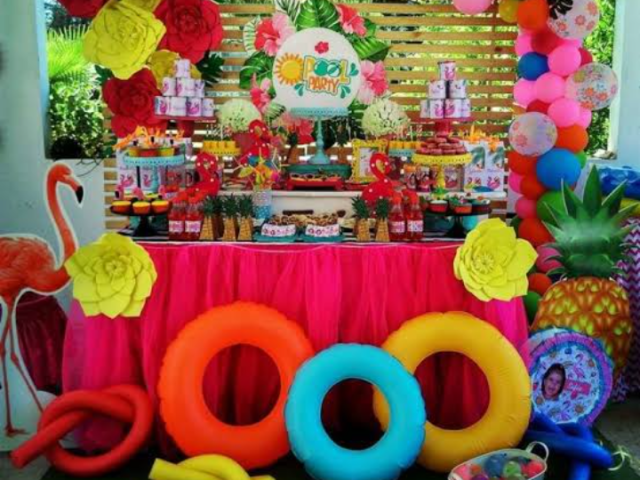 Festa na piscina