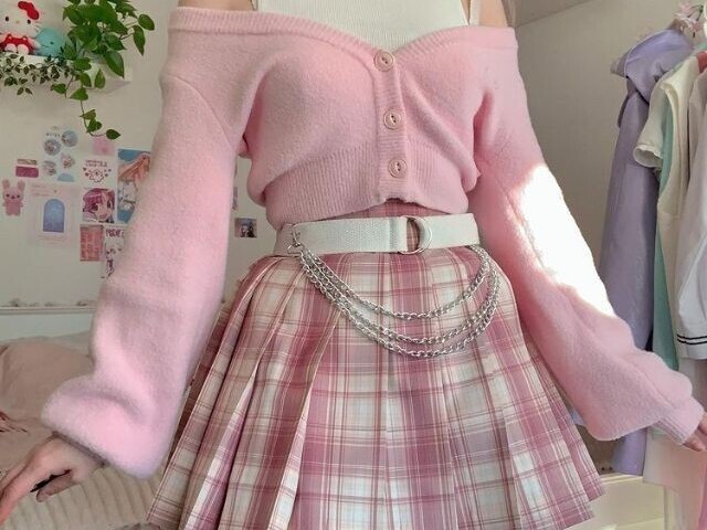 um conjunto rosa