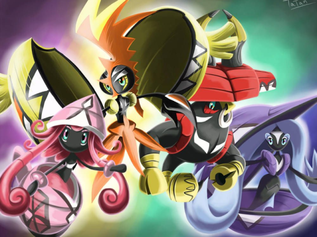 Tapu koko, Tapu lele, Tapu Bulu e Tapu Fini