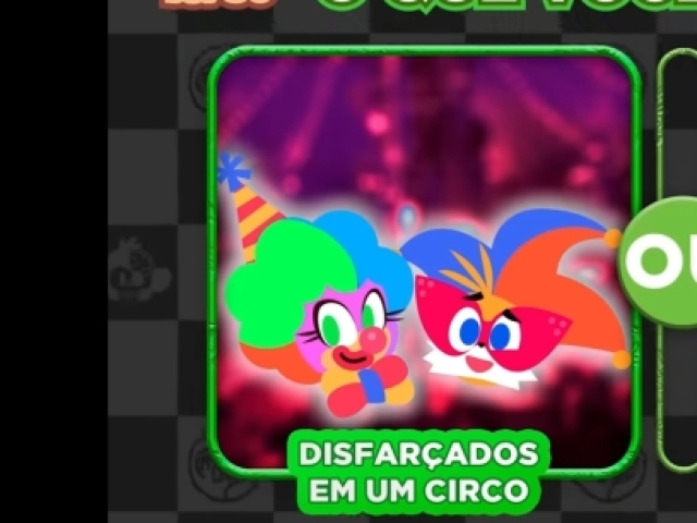 Que eles vão disfarçados em um circo ou