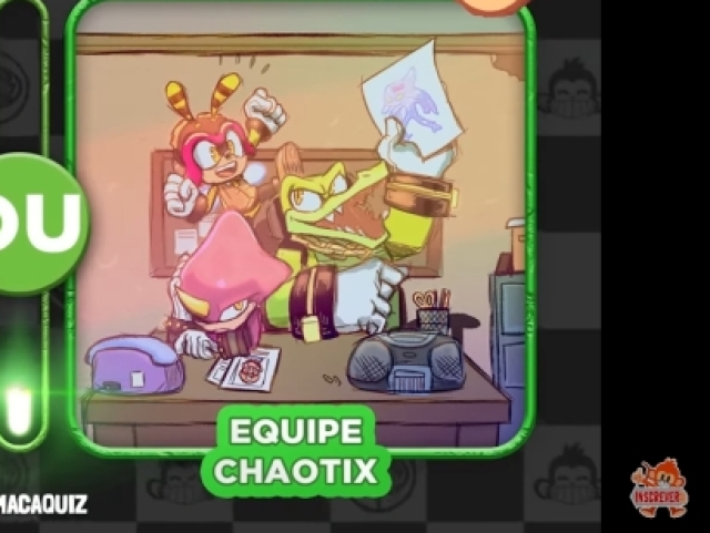 Que a equipe chaotix tem que resolver um mistério de alienígenas