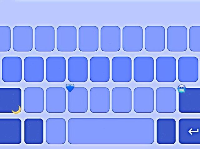 Teclado Azul