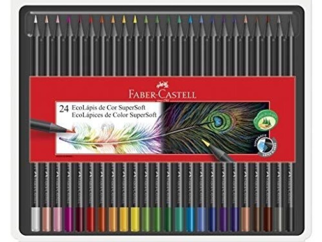 Esse da Faber com 24 cores (Soft)