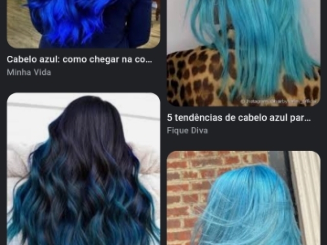 Azul (qualquer tom de azul de qualquer jeito ok)