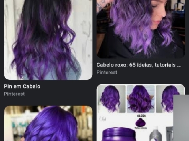 Roxo,lilás... do jeito q quiser com tanto q seja tons de roxo