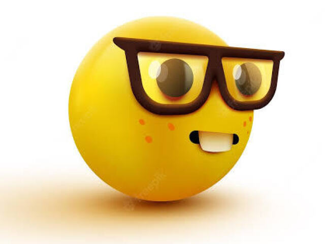 Emoji nerd 3d