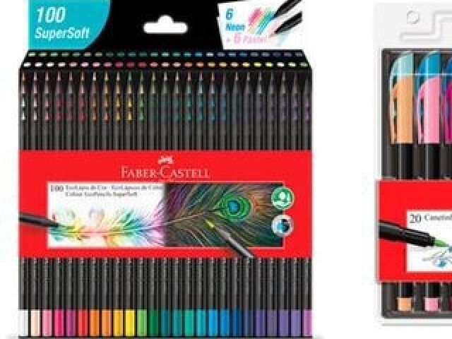 Linha SuperSoft da Faber Castell 100 cores