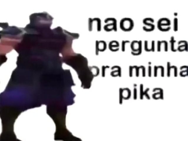 N sei pergunta pra minha pika