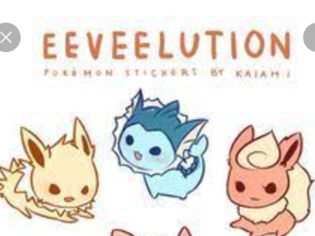 Vaporeon, flareon e jolteon 💙♥️💛