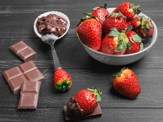 Morango e chocolate