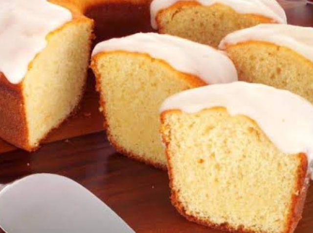 Bolo de baunilha