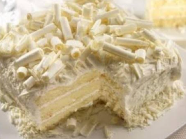 Bolo dechocolate branco