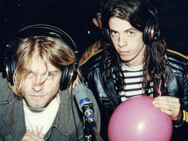 Kurt Cobain e Dave Ghrol