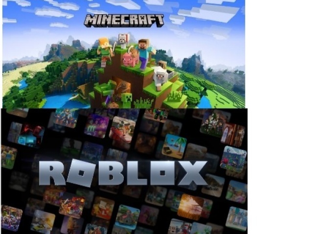 Minecraft e roblox