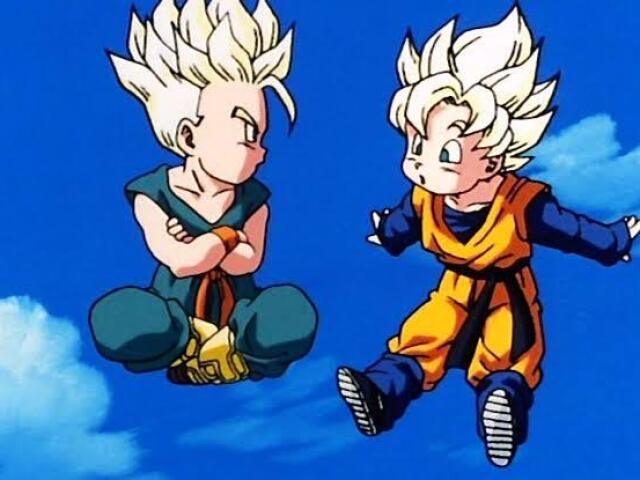 Goten seu irmão Trunks seu amigo