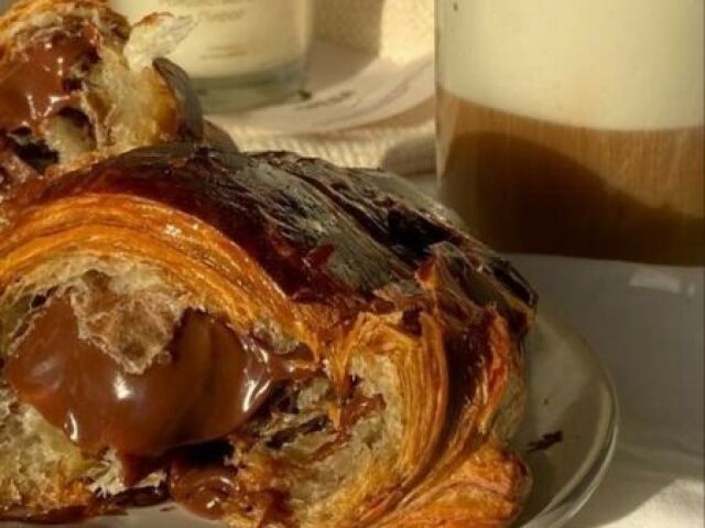 croissant de chocolate, quem recusaria?