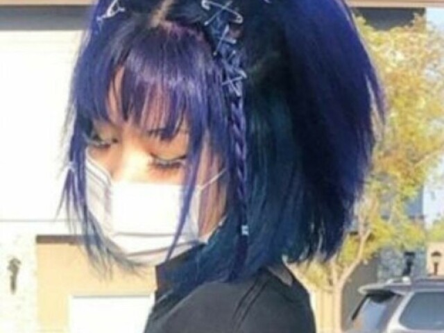 Esse cabelo roxo