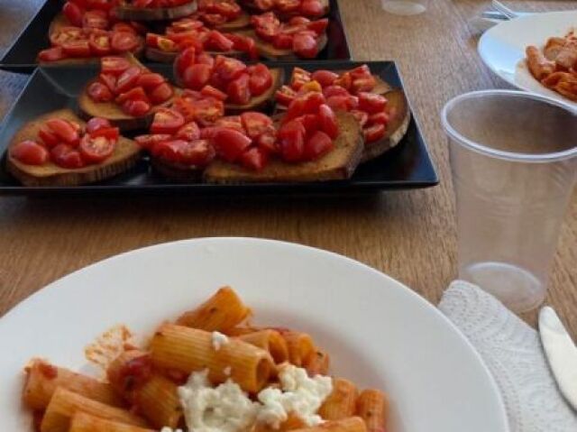 Comida variada e sofisticada