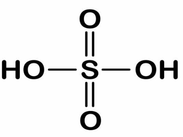 ácido sulfúrico H₂SO₄