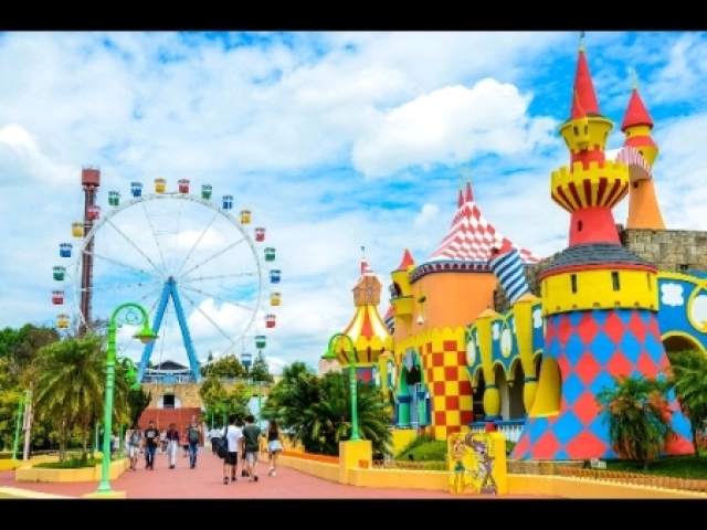 Ir ao parque de diversões 🎡🎡