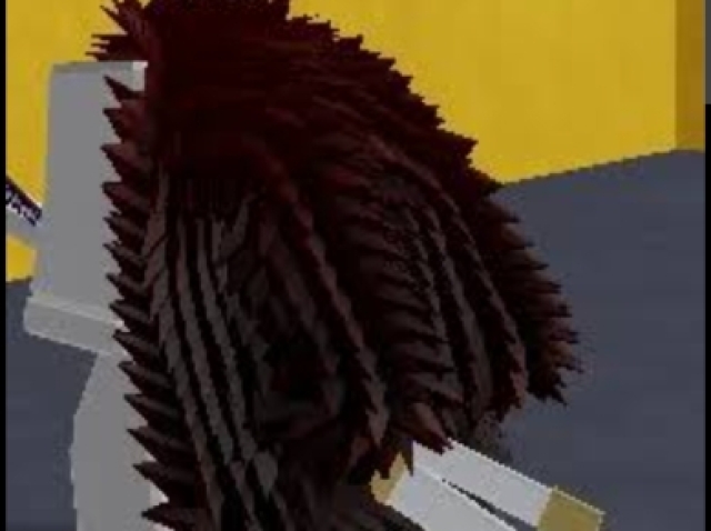 Red spikey coat