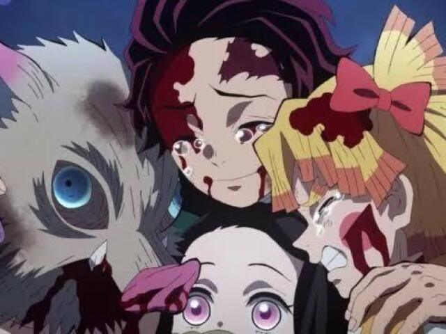 Ser amigo de tanjiro nezuko Inosuke e Zenitso