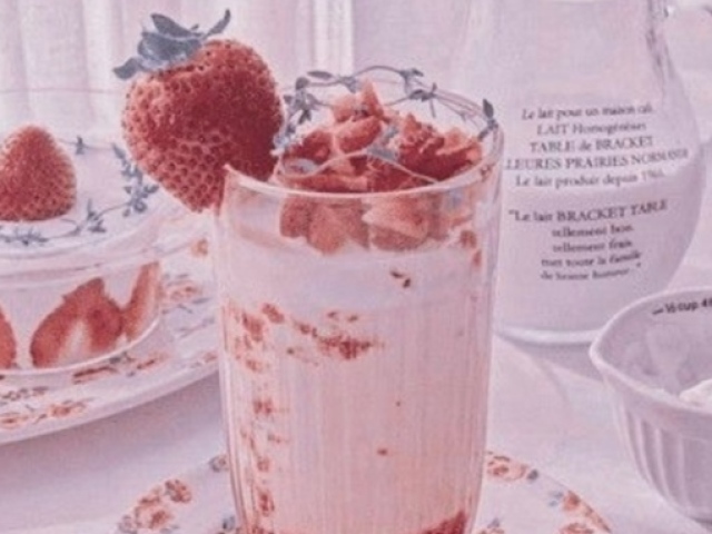 Milk shake de morango