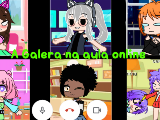 A galera na aula online