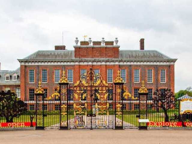 Kensington Palace - it was built as a small villa to house the families and is surrounded by beautiful scenery