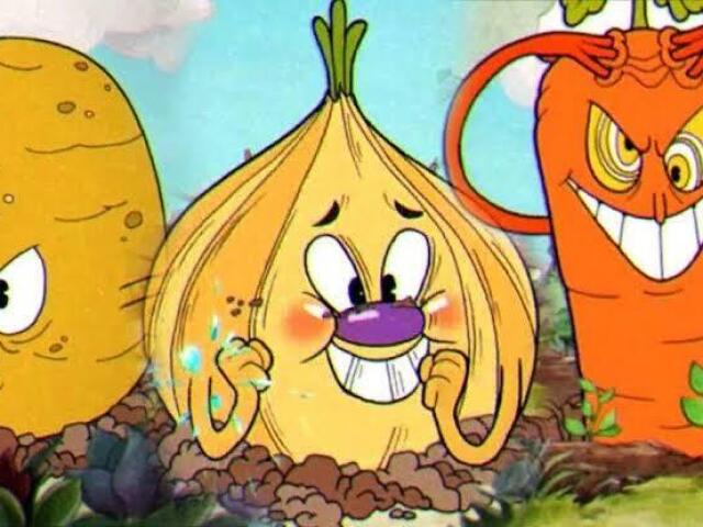 Batata, alho e cenora