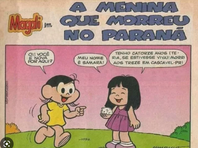 Samara com 14 anos (teria, se não tivesse morrido)