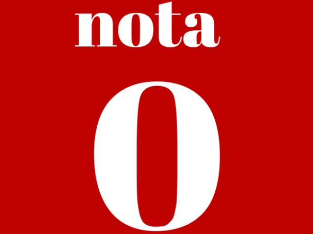 Nota vermelha!