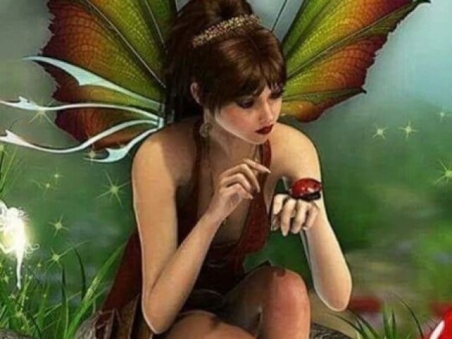 Fada da natureza🍃(desculpa a imagem cortada)