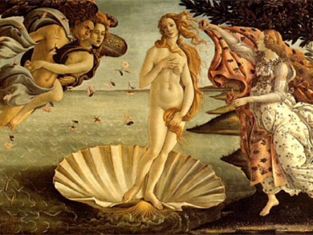 O nascimento da Vênus, de Sandro Botticelli.