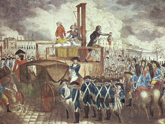 A morte de Luís XVI (21 de janeiro de 1793).