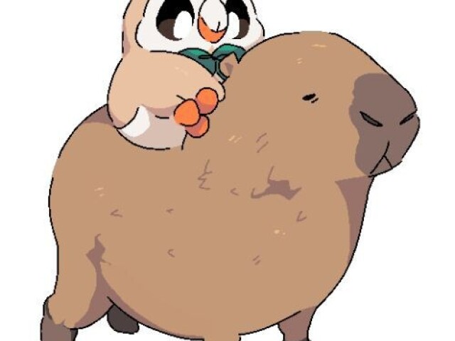 Capivara com pokémon