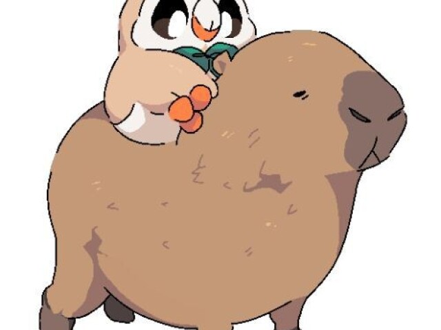 Capivara com pokémon