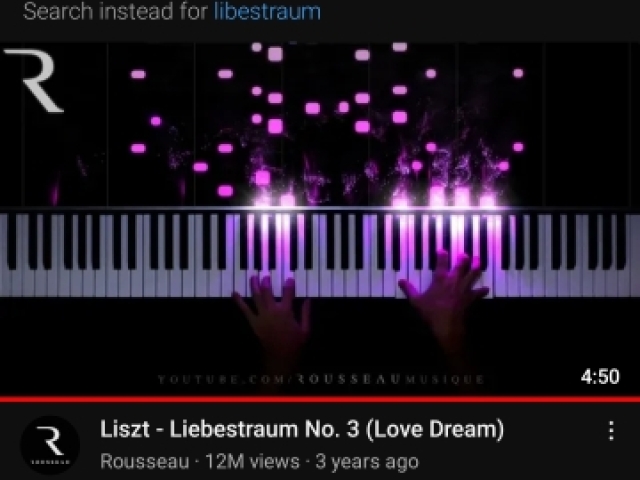 Liebestraum No.3 (Love dream from Listz).