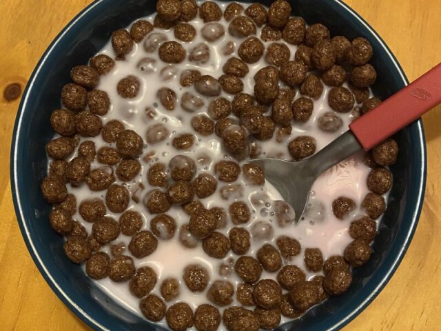 Cereal com leite