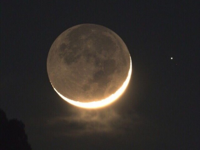 Deitada (o) em um gramado admirando a lua.