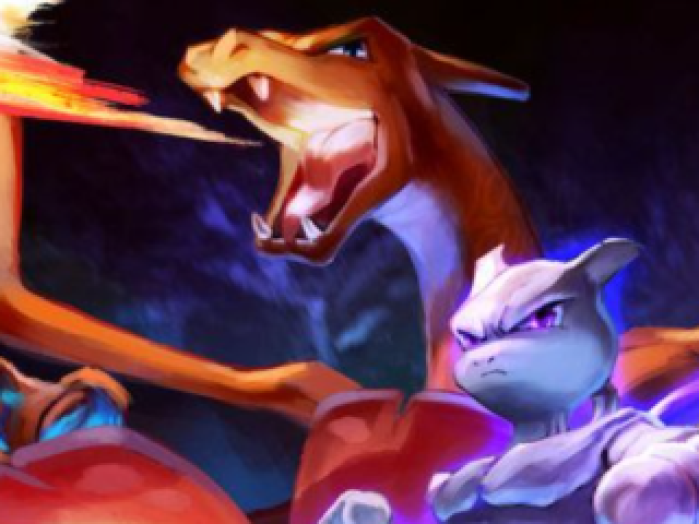 Charizard e Mewtwo