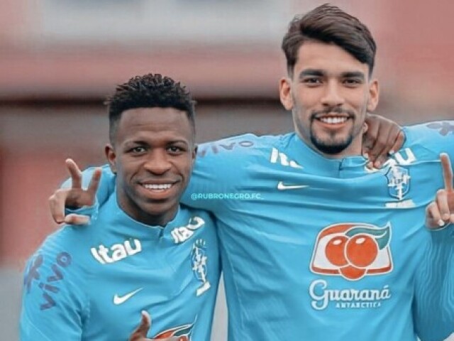 Lucas Paquetá e Vini Jr