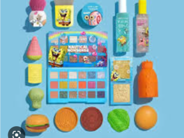 Kit de maquiagem do Bob Esponja