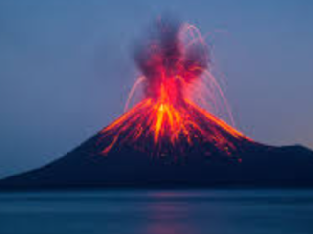 Uma gigantesca erupção vulcânica