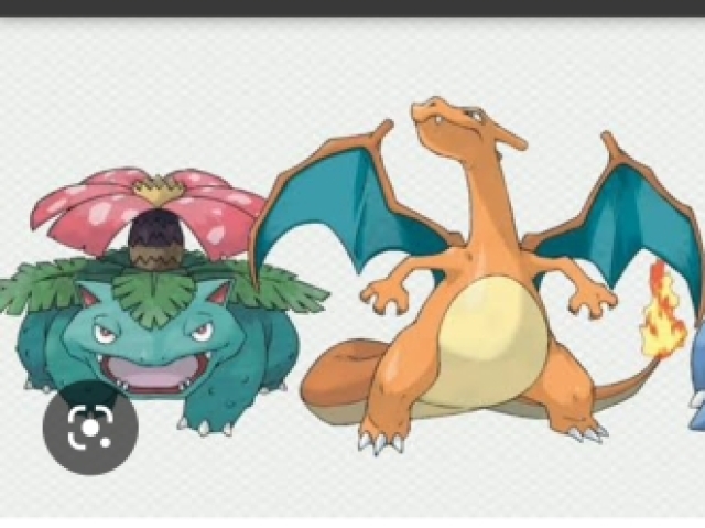 Red charizarde e Green 
 venusaur