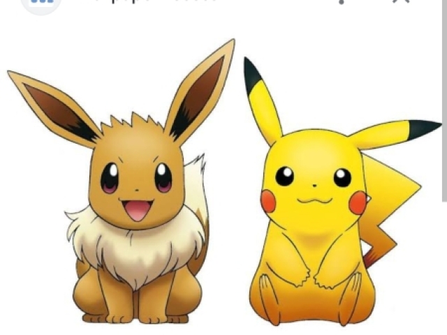 Red Pikachu e green eevee