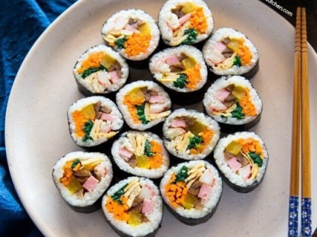 Kimbap, super saudável