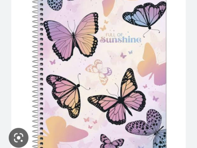 caderno borboleta 😘